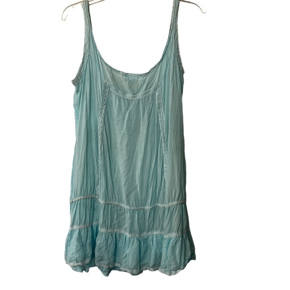 Melissa Odabash Jaz embroidered voile dress or swim cover up M coastal beachy - Picture 11 of 16